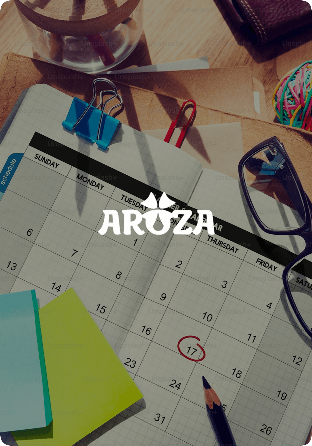 Aroza signin page